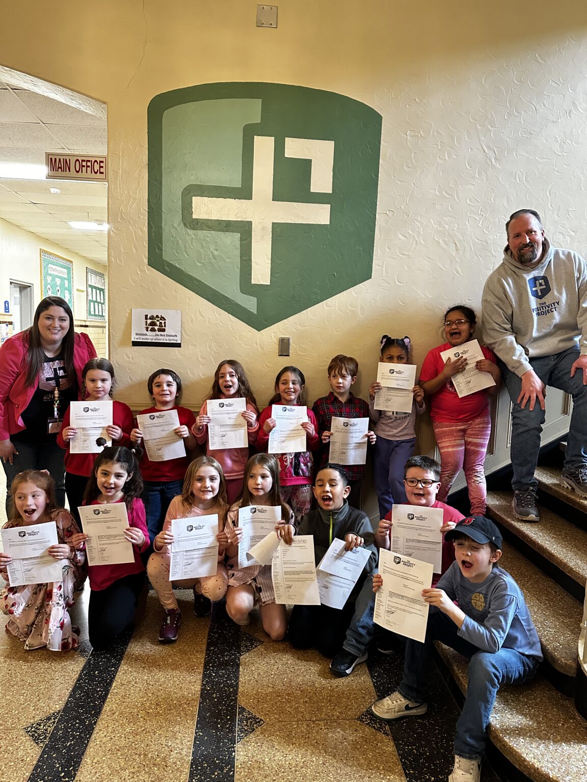 Christopher Stein with students