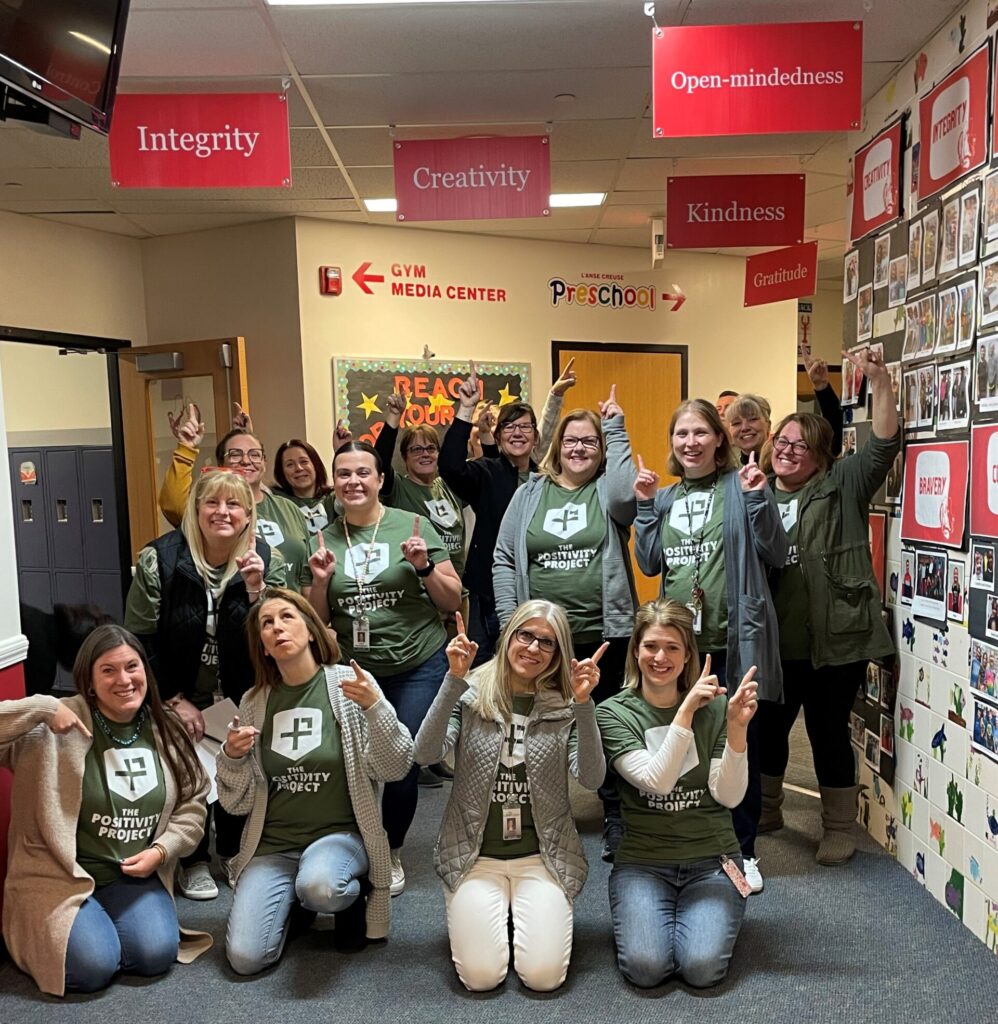 Lobbestael Elementary with Positivity shirts
