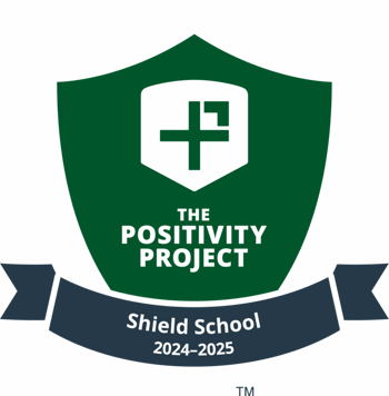The Positivity Project Shield School 2024-2025 Badge