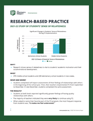 Study on Sense of Relatedness