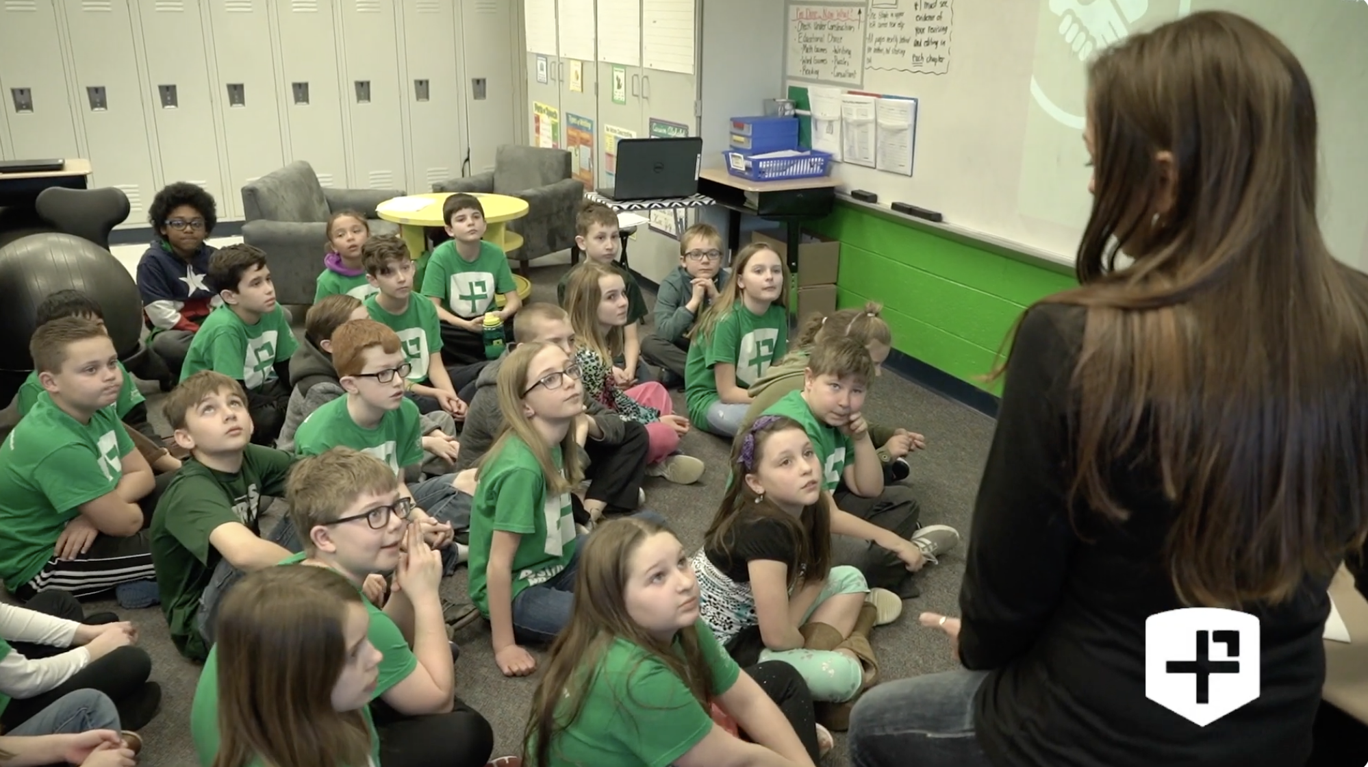 Positivity Project classroom lesson - building the routine