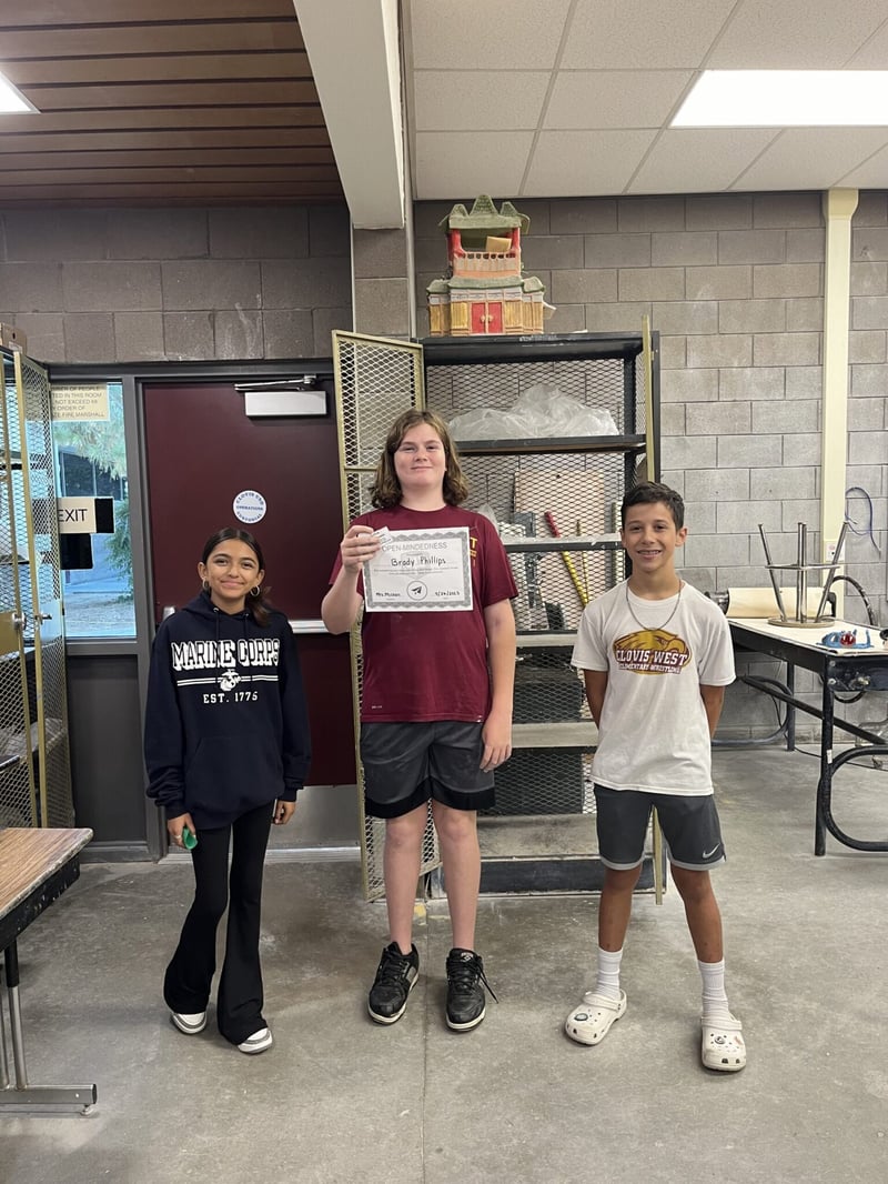 Student Recognition open mindness