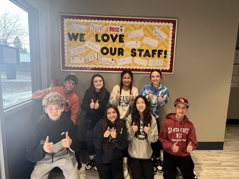 We love our staff with students