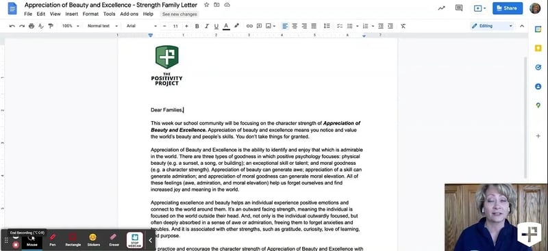 Watch "Overview: P2 Family Letter Templates" Video