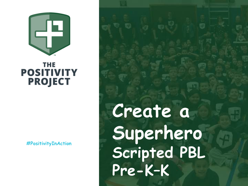 scripted pbl "Create a Superhero" for Pre-K-K cover