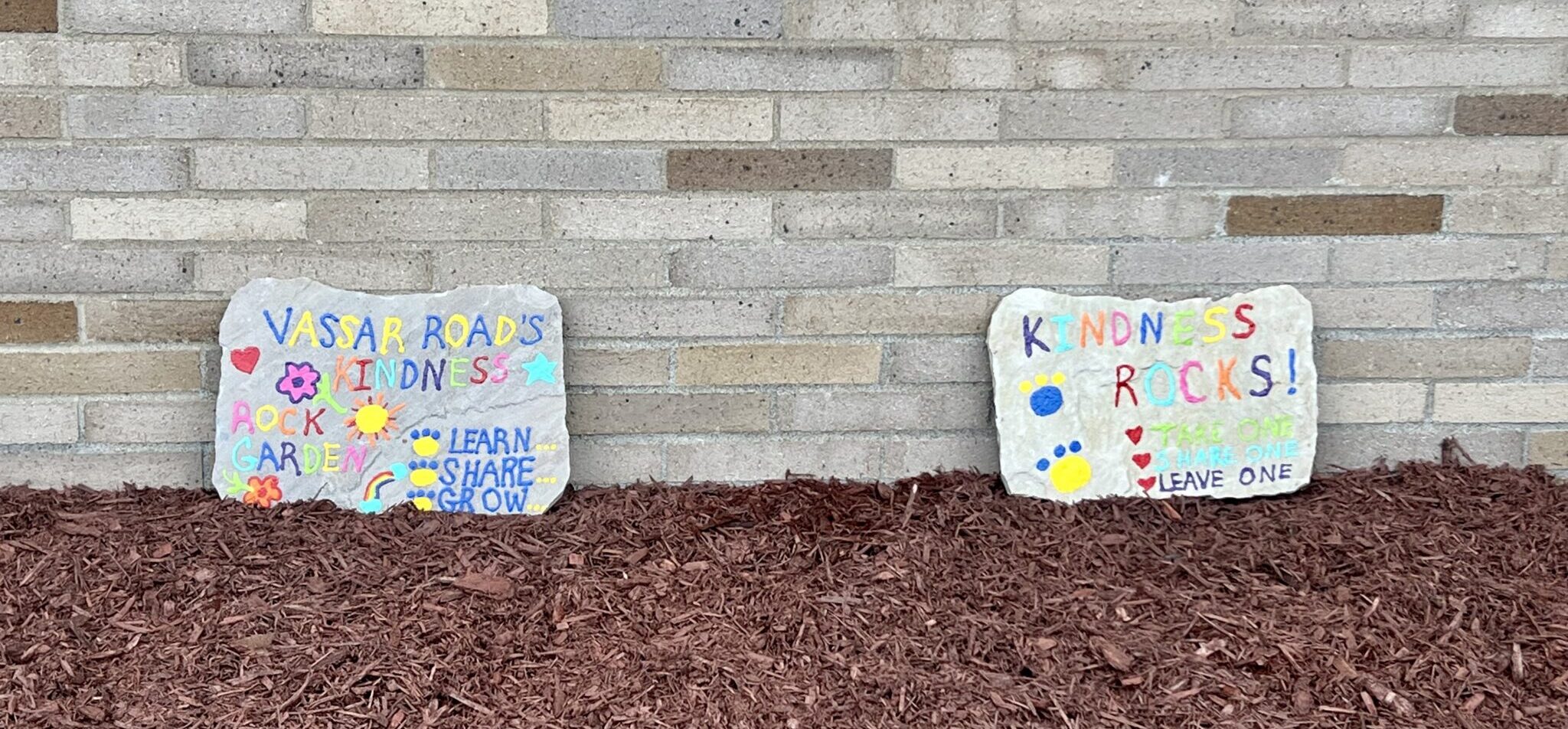 The Kindness Rock Garden at Vassar Road Elementary