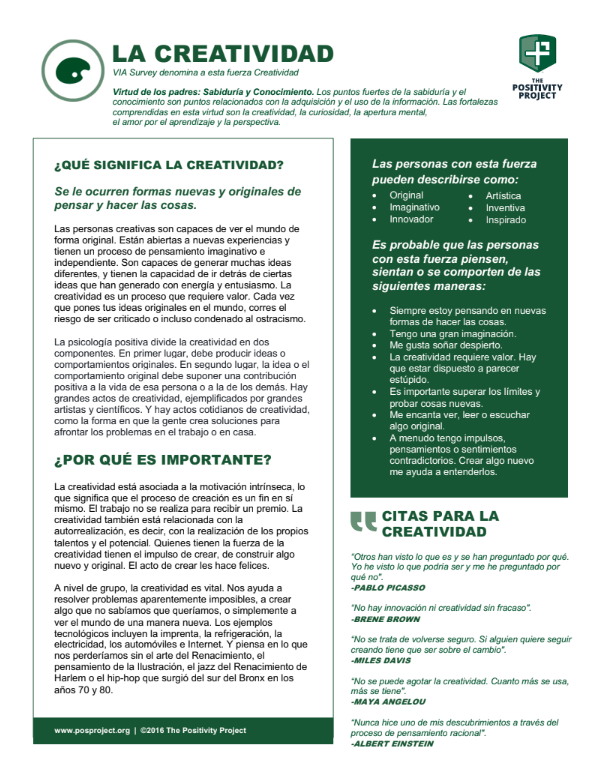 spanish creatividad character card