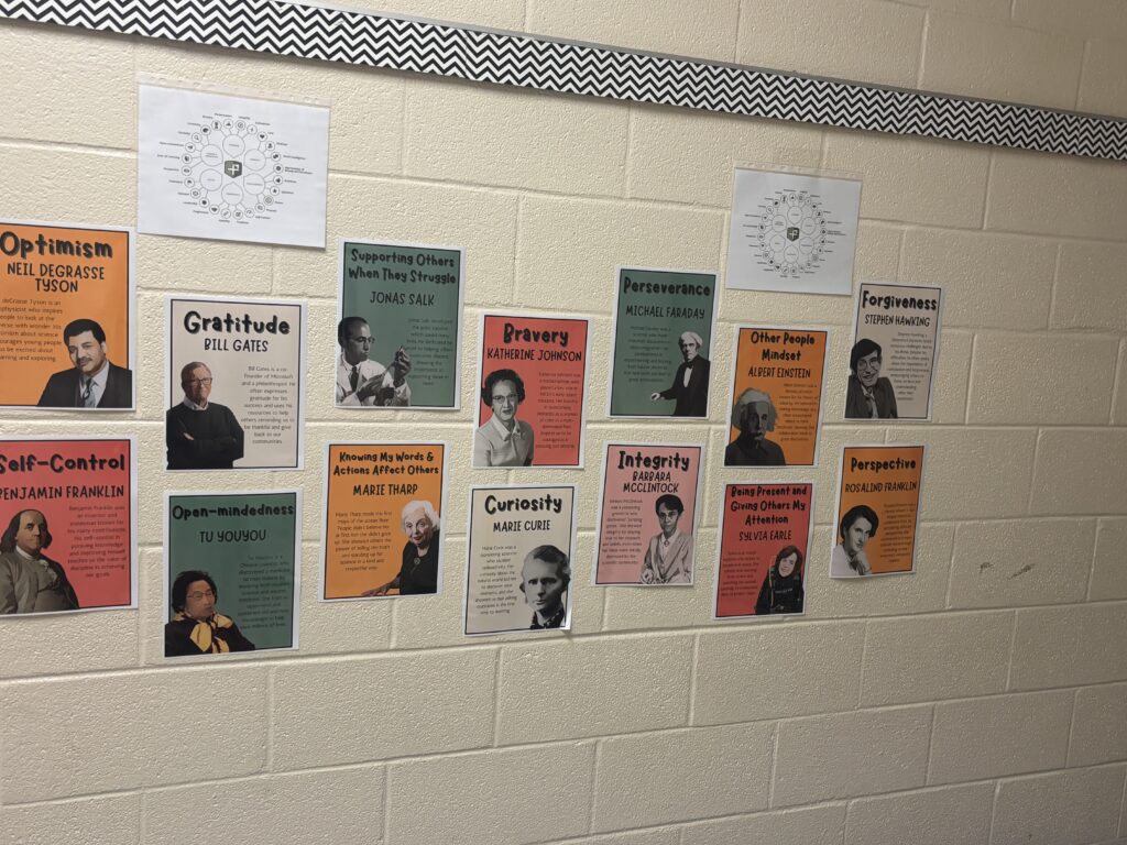 WM Irvin character education wall