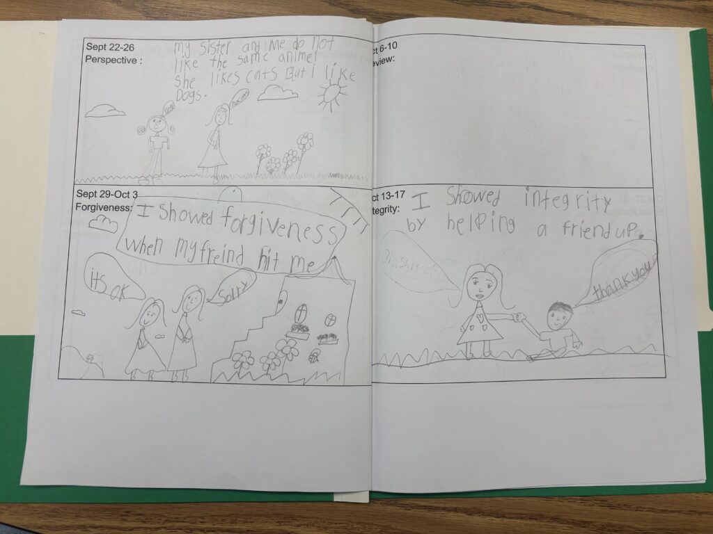 character education drawing by student