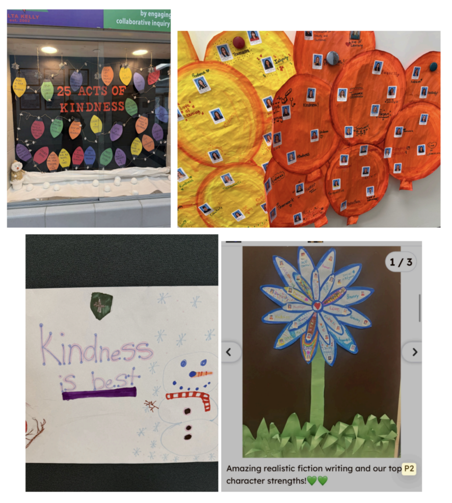 artwork displaying 24 character strengths