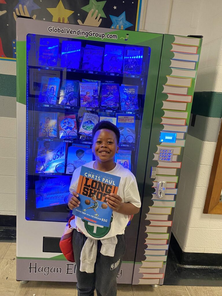 Hagan Elementary book vending machine