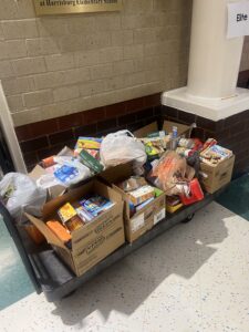 items for donation at Harrisburg Elementary