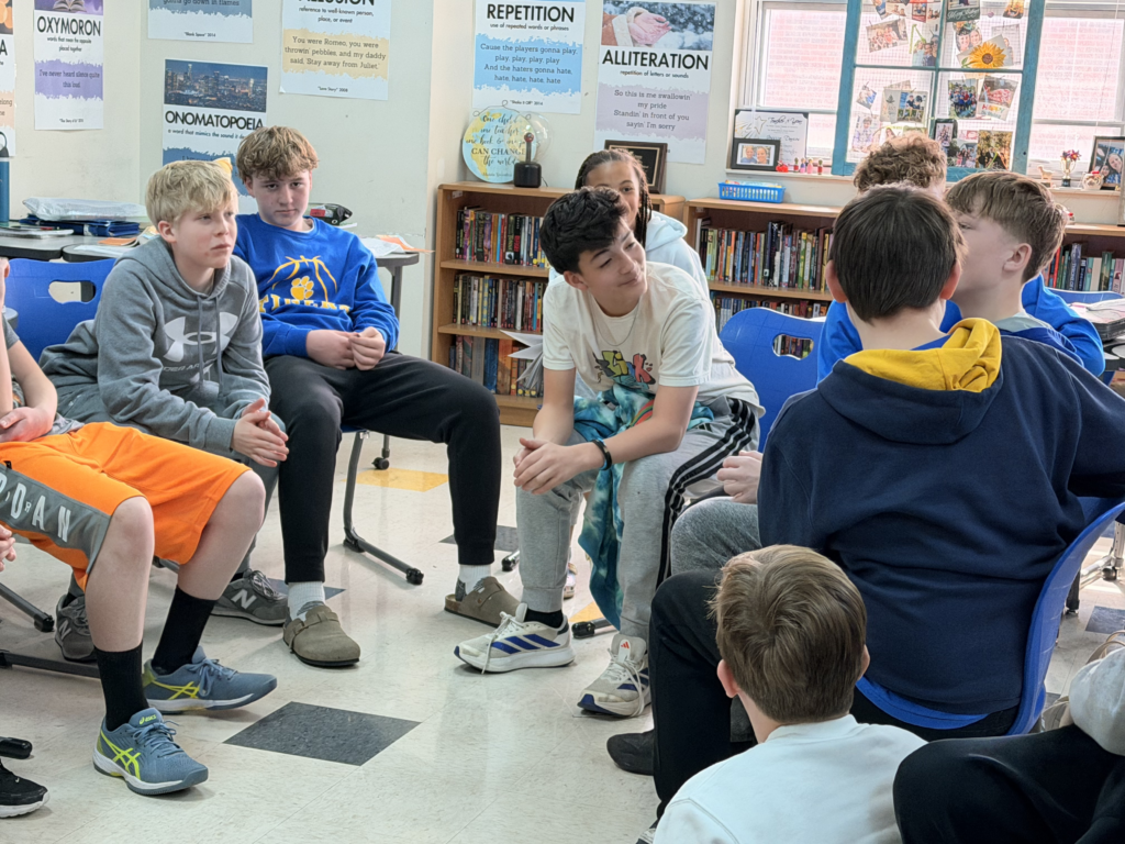 restorative circles at mount pleasant middle school using P2