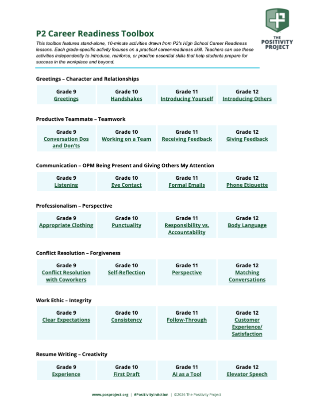 Career Readiness Toolbox