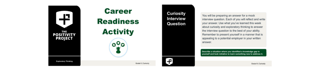 New High School Career Readiness Activity